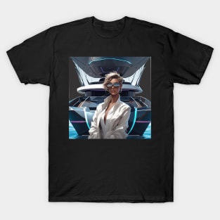 Futuristic yacht T-Shirt